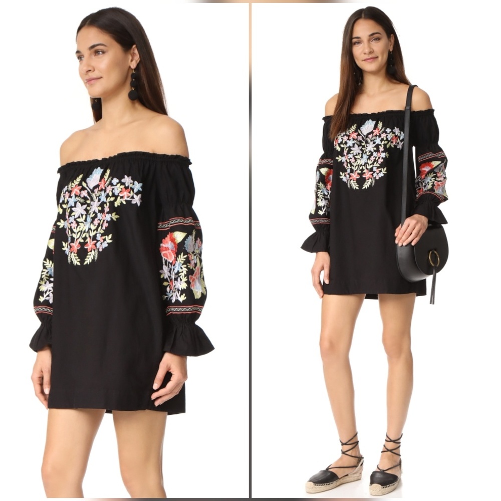 Free People Fleur De Jour Off the Shoulder Dress - Picture 2 of 8